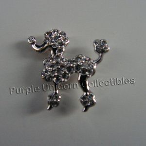 Swarovski Crystal Violetta Poodle Lovlot Tac Pin